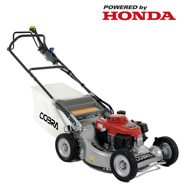 Cobra M53HST-PRO 21" Petrol Lawnmower / Hydrostatic Drive› Engine: Honda GXV160 › Drive Type: Hydrostatic Gearbox › Cutting Width: 53cm / 21"