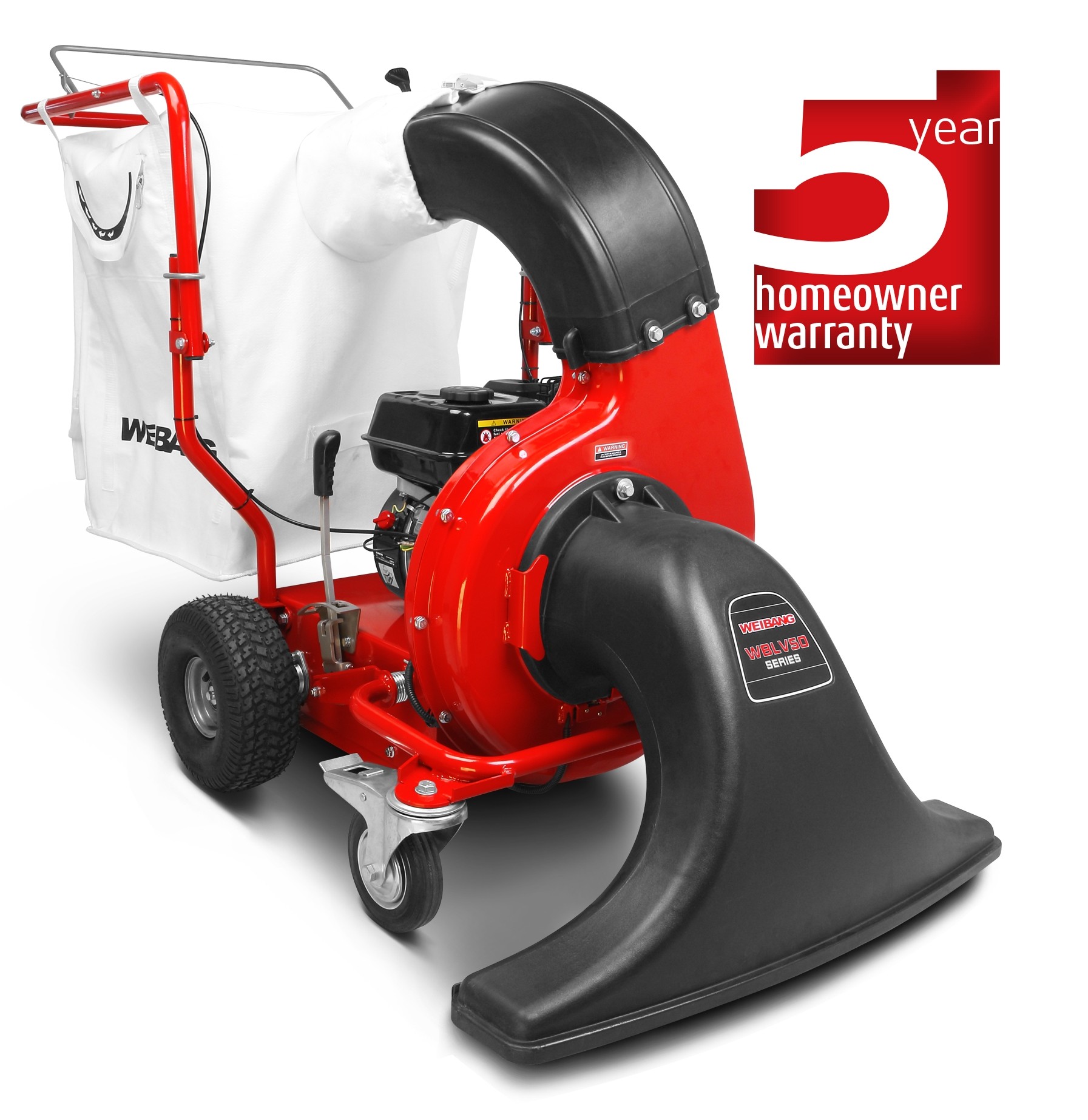 Large shop leaf vacuum