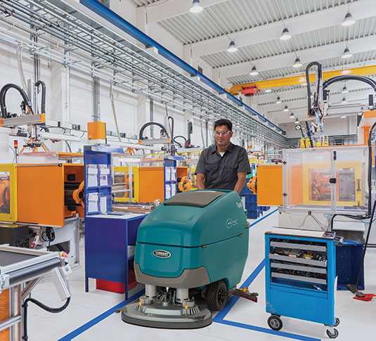 Tennant T600e Walk-Behind Floor Scrubber-Dryer